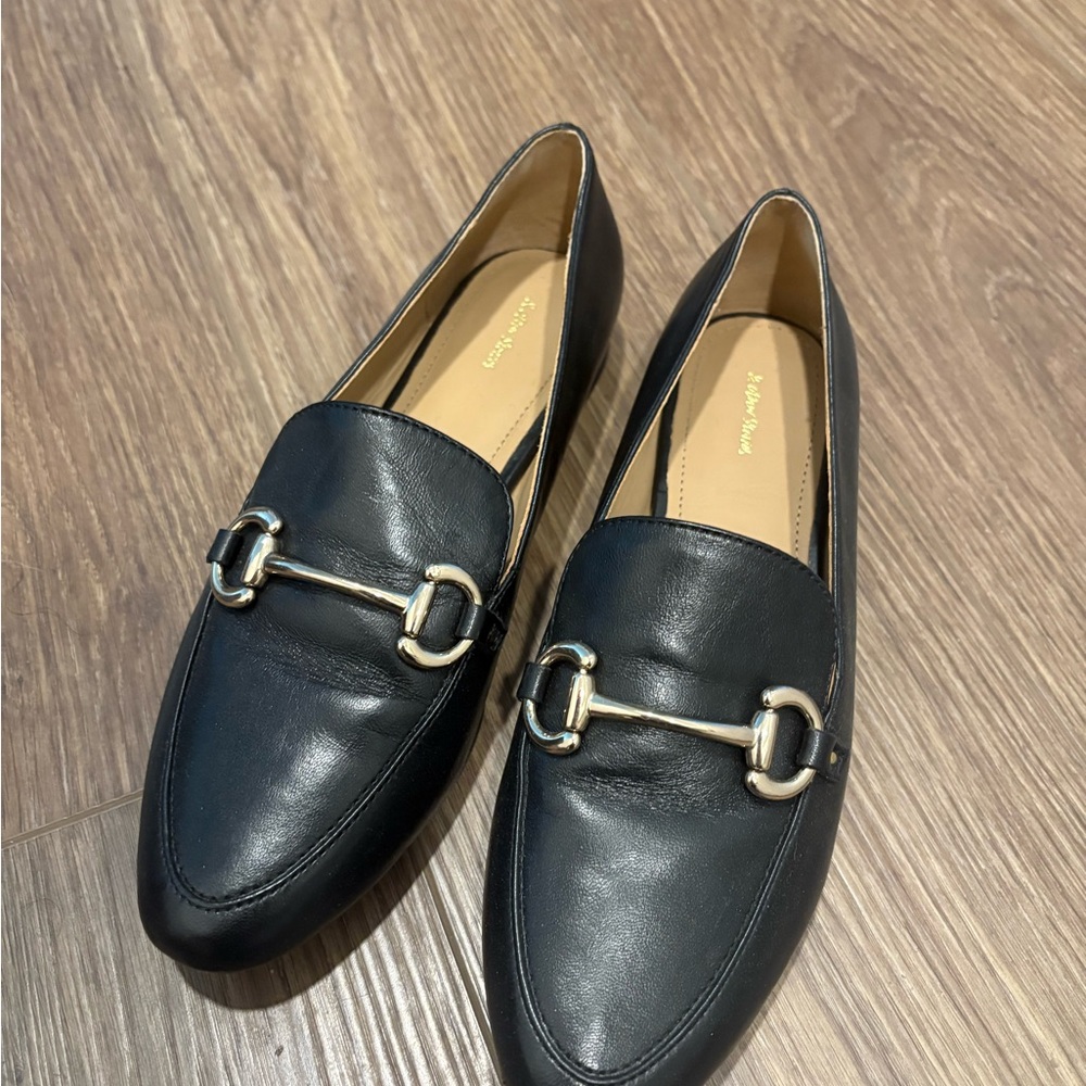 & Other Stories Black Flats with Gold Accent